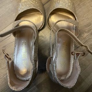 Brand new gold party shoes size 7